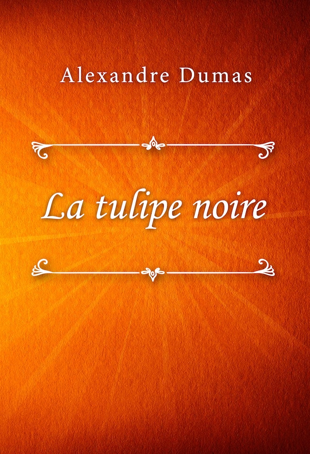Book cover for La tulipe noire