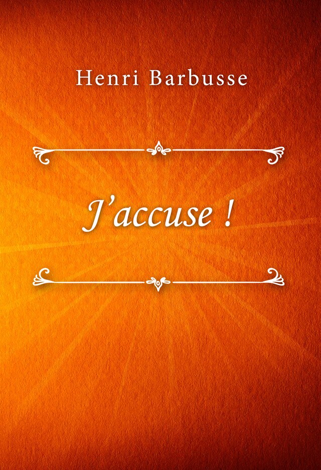 Book cover for J'accuse !