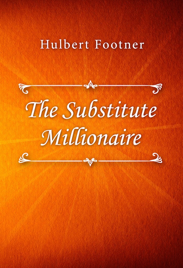 Book cover for The Substitute Millionaire
