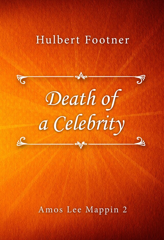 Portada de libro para Death of a Celebrity