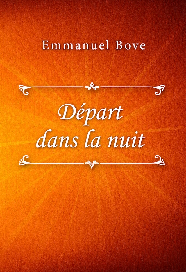 Book cover for Départ dans la nuit