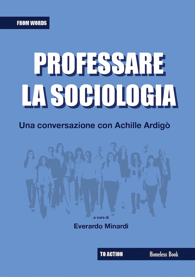 Boekomslag van Professare la sociologia: una conversazione con Achille Ardigò