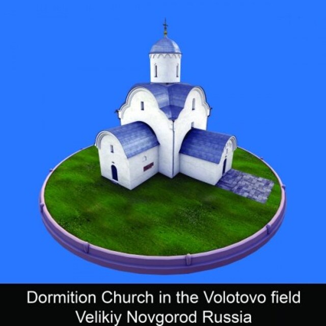 Boekomslag van Dormition Church in the Volotovo field Velikiy Novgorod Russia