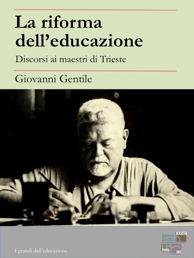 Kirjankansi teokselle La riforma dell'educazione