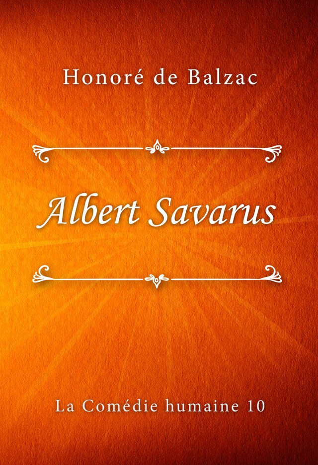 Buchcover für Albert Savarus