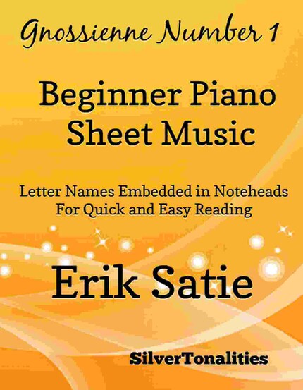 Gnossienne Number 1 Beginner Piano Sheet Music bookCoverFor