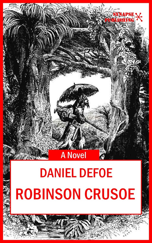 Kirjankansi teokselle Robinson Crusoe