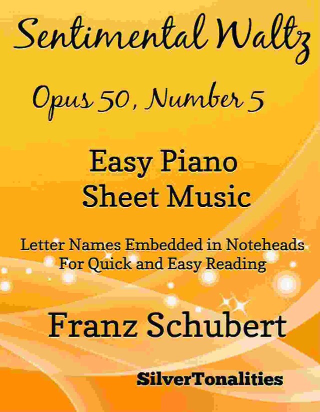 Sentimental Waltz Opus 50 Number 5 Easy Piano Sheet