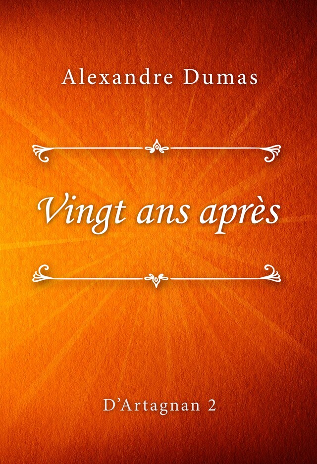 Book cover for Vingt ans après