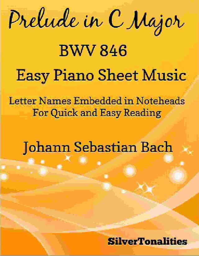 Boekomslag van Prelude in C Major BWV 846 Easy Piano Sheet Music