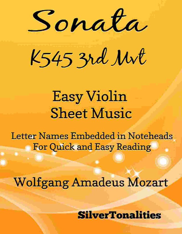 Sonata K545 Third Movement Easy Violin Sheet Music