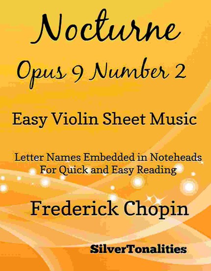 Nocturne Opus 9 Number 2 Easy Violin Sheet Music bookCoverFor