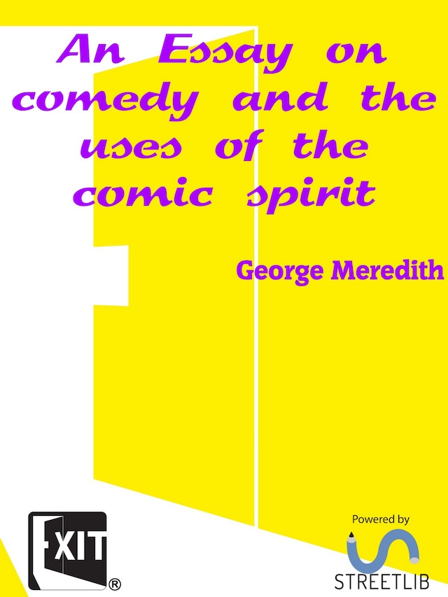 Kirjankansi teokselle An Essay on comedy and the uses of the comic spirit