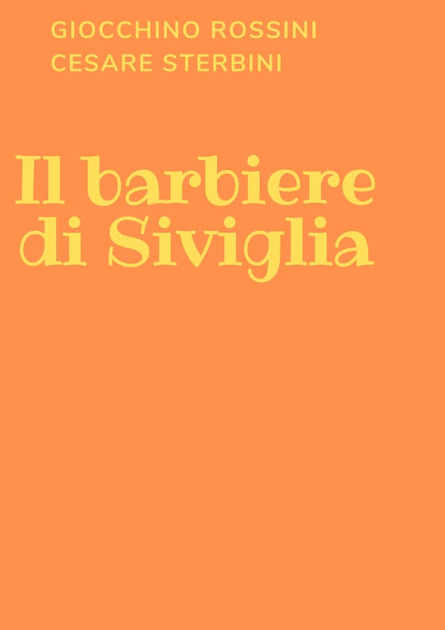 Book cover for Il barbiere di Siviglia