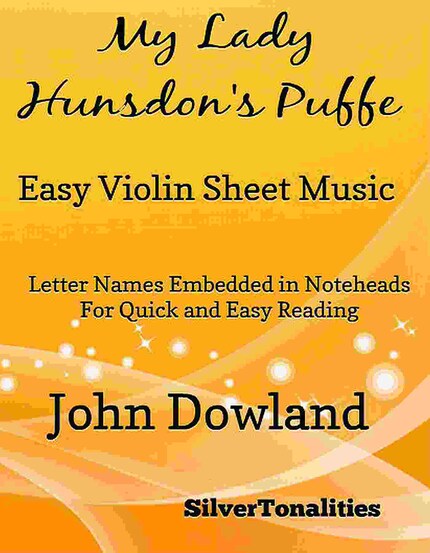 My Lady Hunsdon's Puffe Easy Violin Sheet Music bookCoverFor