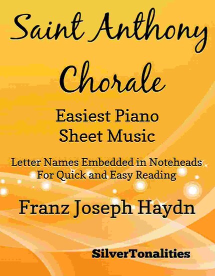 Saint Anthony Chorale Easiest Piano Sheet Music bookCoverFor