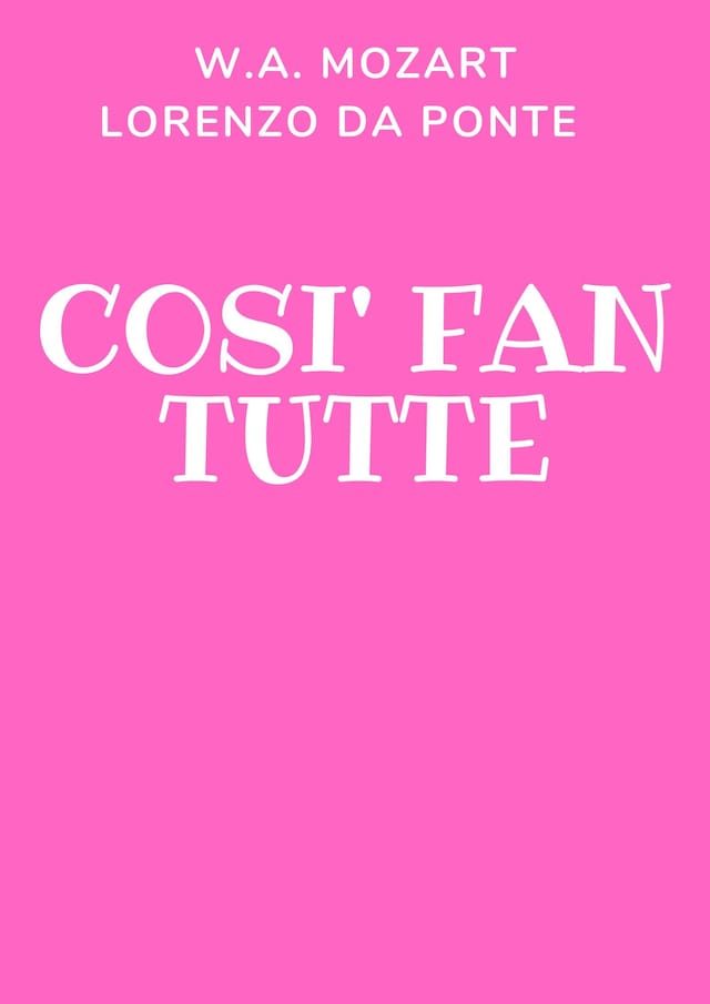 Buchcover für Così fan tutte