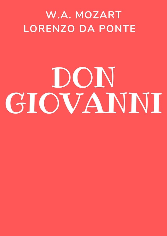 Kirjankansi teokselle Don Giovanni