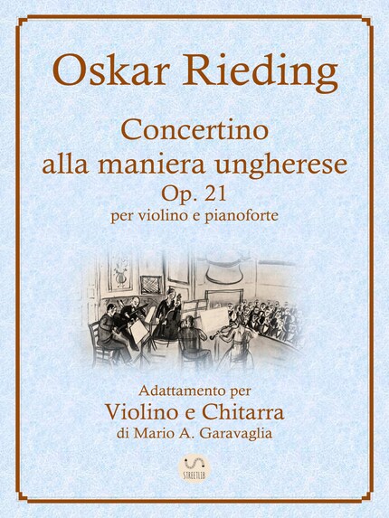 Oskar Rieding - Concertino alla maniera ungherese, op. 21 - Adattamento per violino e chitarra bookCoverFor