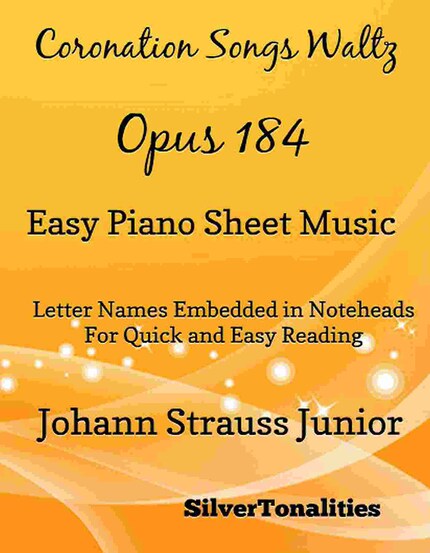 Coronation Songs Waltz Opus 184 Easy Piano Sheet Music bookCoverFor