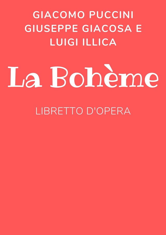 Book cover for La bohéme