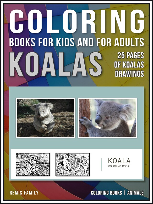 Coloring Books for Kids and for Adults - Koalas