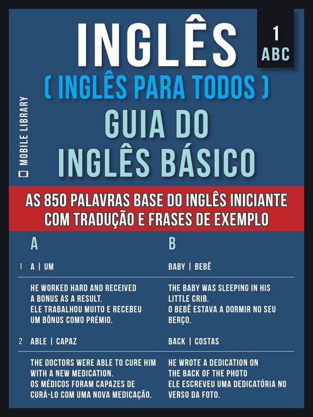 Book cover for 1 – ABC - Inglês ( Inglês Para Todos ) Guia do Inglês Básico