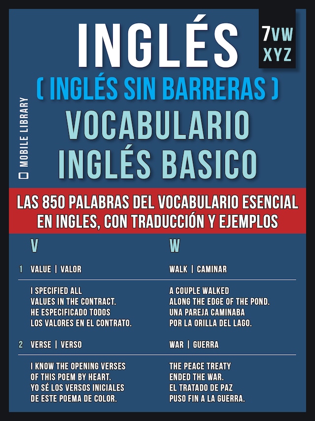 Inglés (Inglés Sin Barreras) Vocabulario Inglés Basico - 8 - VWXYZ