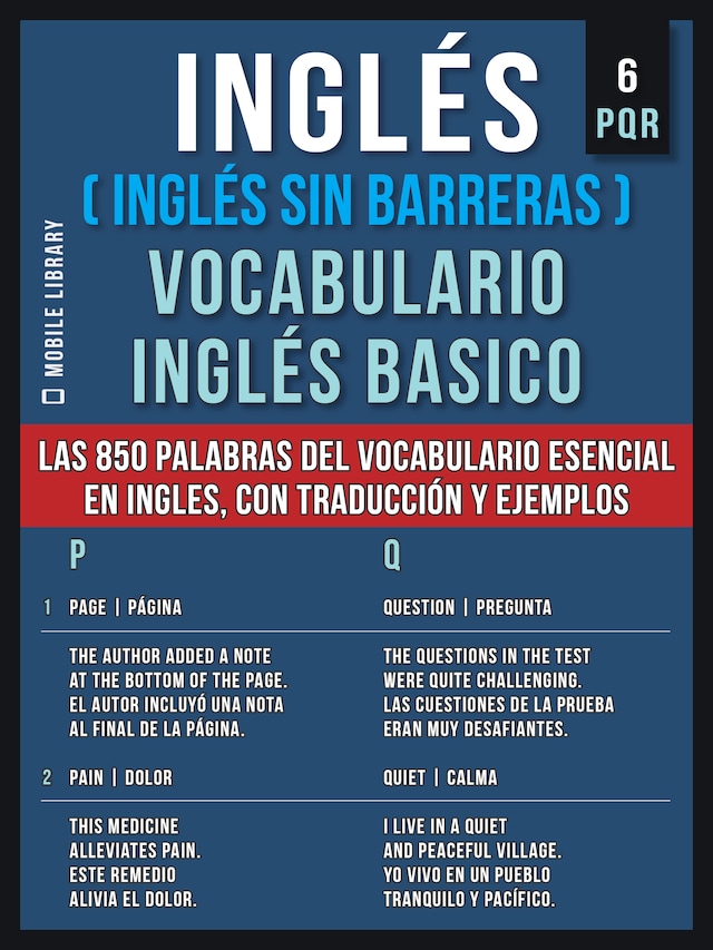 Inglés (Inglés Sin Barreras) Vocabulario Inglés Basico - 6 - PQR