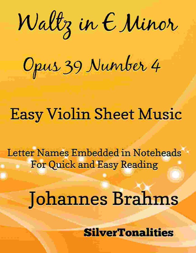 Waltz in E Minor Opus 39 Number 4 Easy Violin Sheet Music