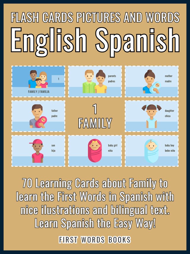 1 - Family - Flash Cards Pictures and Words English Spanish