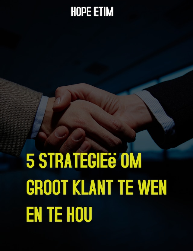 Portada de libro para 5 Strategieë Om Groot Klant te Wen en te Hou