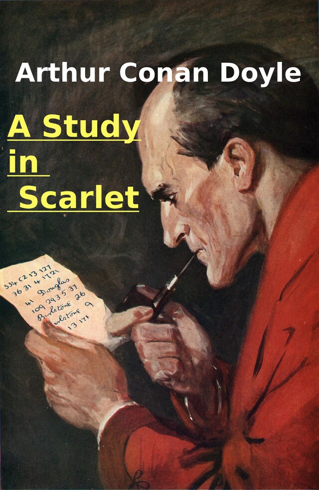 Book cover for A study in scarlet