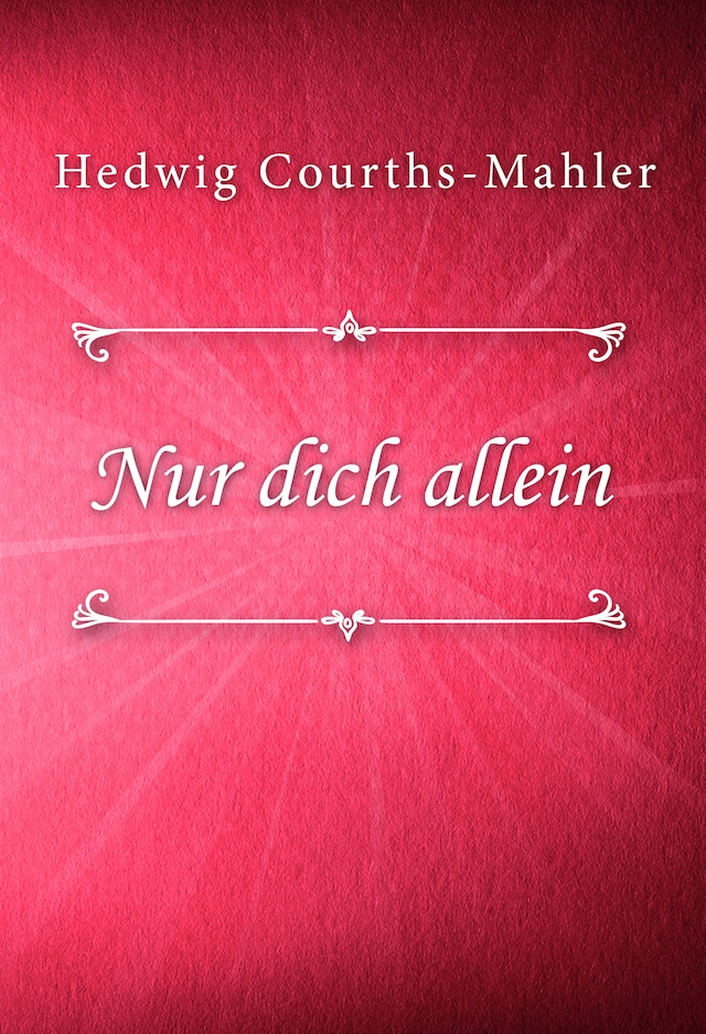Book cover for Nur dich allein