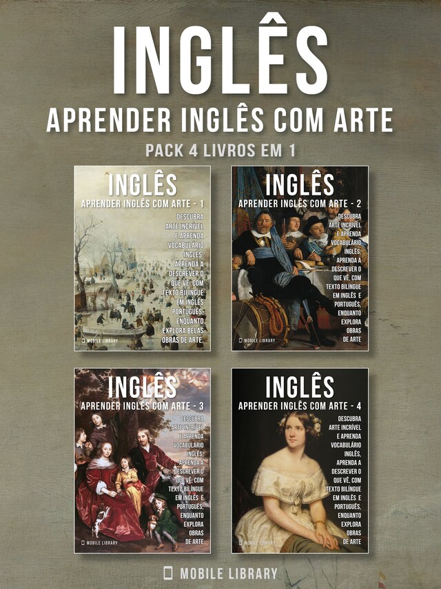 Pack 4 Livros em 1 - Inglês - Aprender Inglês com Arte