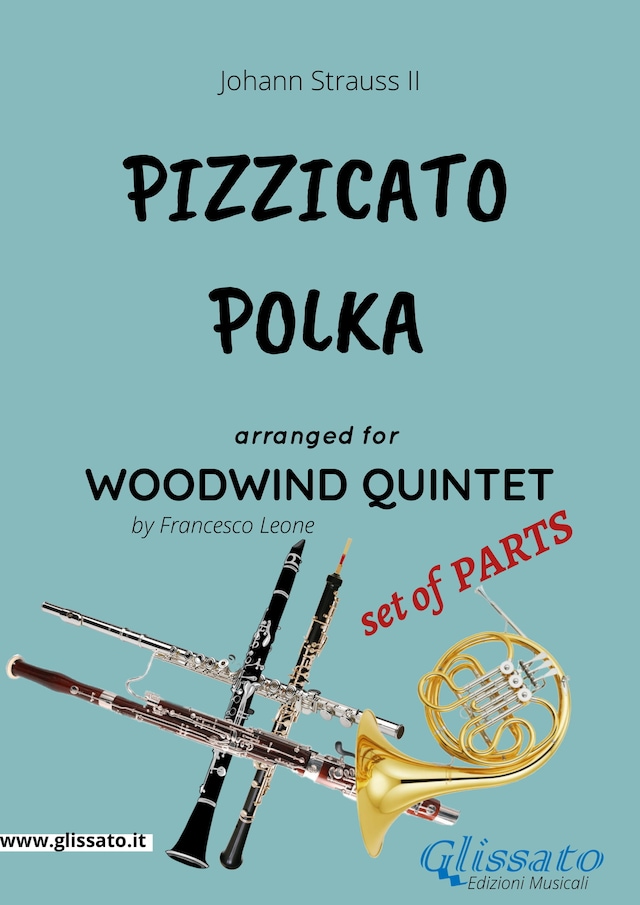 Book cover for Pizzicato polka - Woodwind Quintet set of PARTS