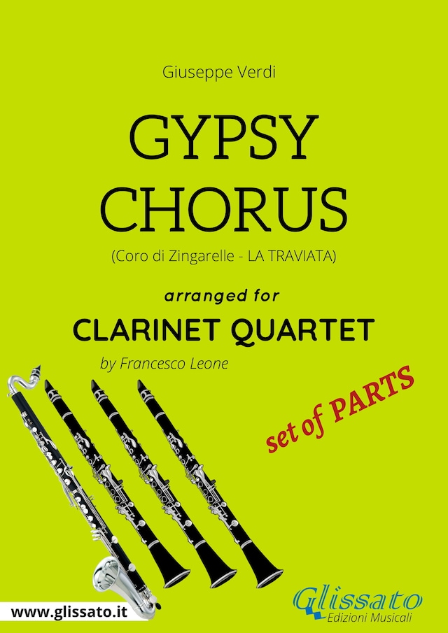 Couverture de livre pour Gypsy Chorus - Clarinet Quartet set of PARTS