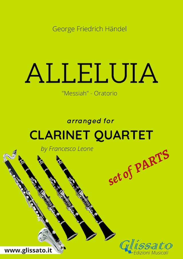 Book cover for Alleluia - Clarinet Quartet set of PARTS