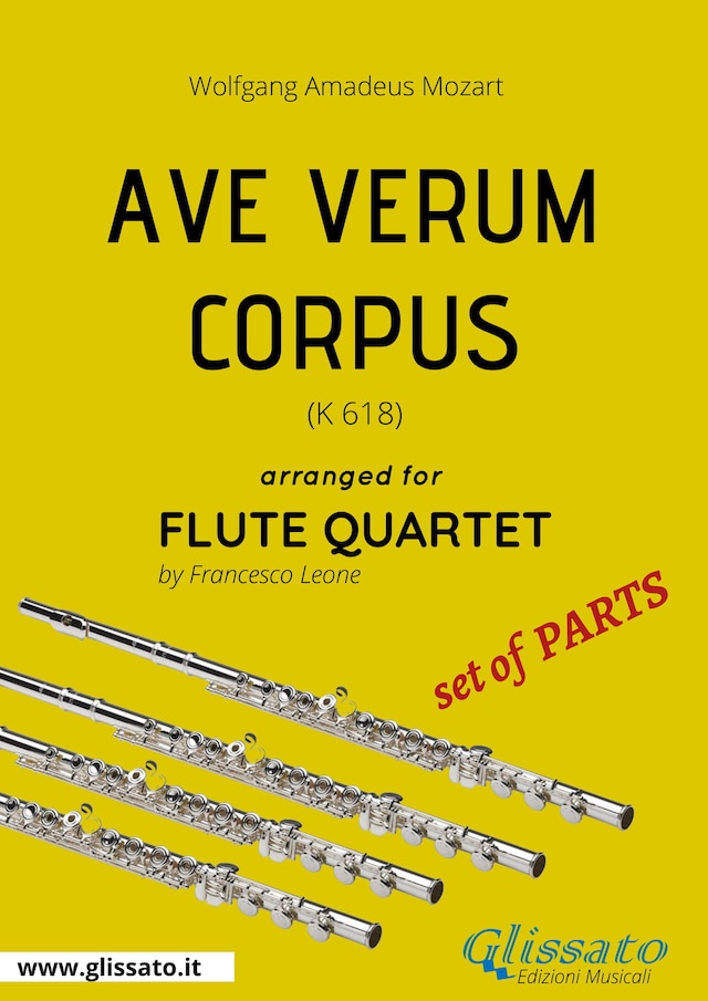 Book cover for Ave Verum (Mozart) - Flute Quartet set of PARTS