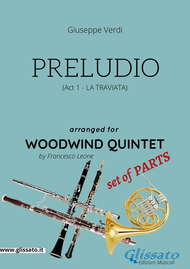 Kirjankansi teokselle Preludio (La Traviata) - Woodwind quintet set of PARTS