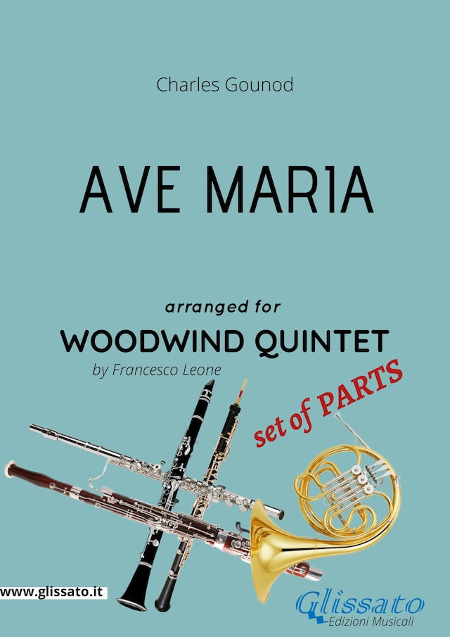 Book cover for Ave Maria (Gounod) Woodwind Quintet set of PARTS