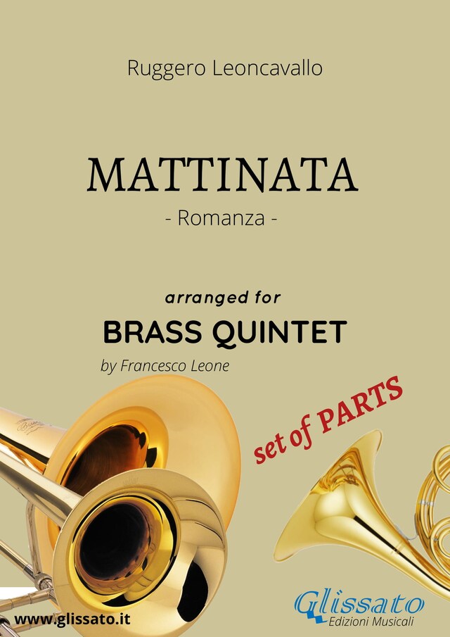 Portada de libro para Mattinata - Brass Quintet set of PARTS