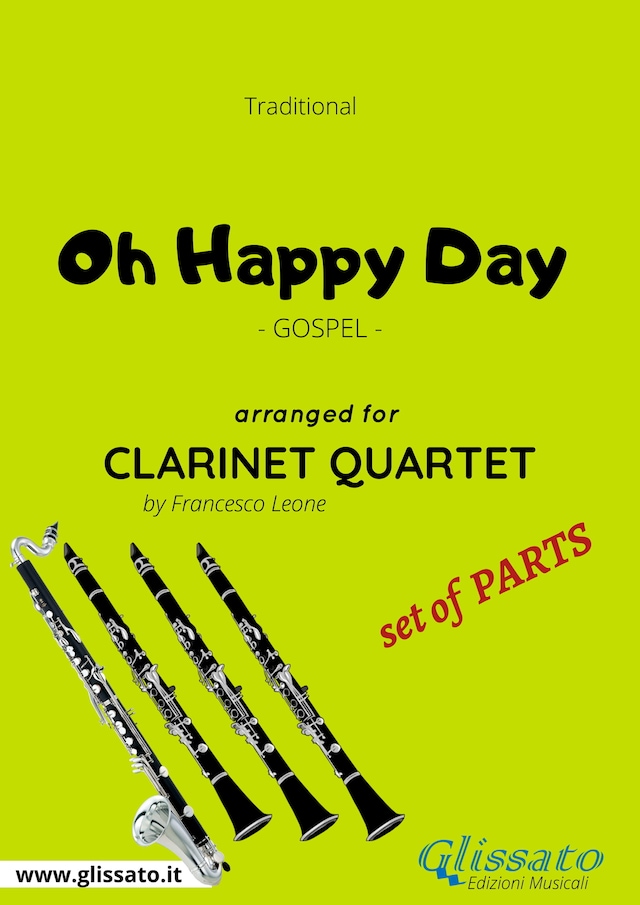 Bogomslag for Oh Happy Day - Clarinet Quartet set of PARTS