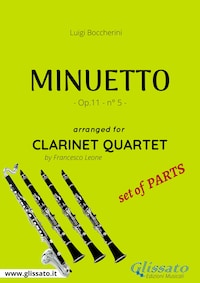 Minuetto - Clarinet Quartet set of PARTS