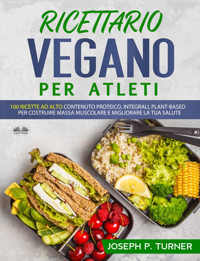 Boekomslag van Ricettario Vegano Per Atleti