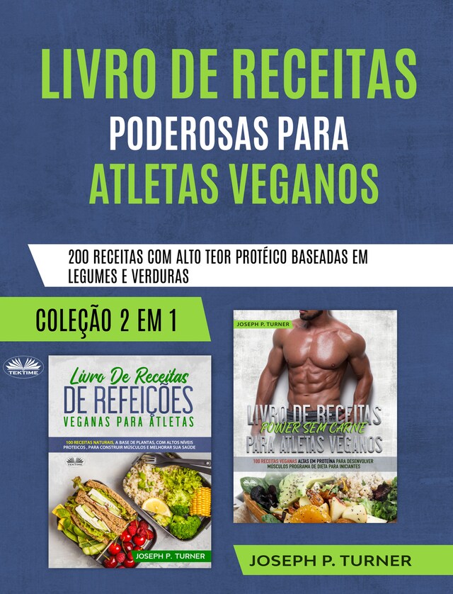 Book cover for Livro De Receitas Poderosas Para Atletas Veganos