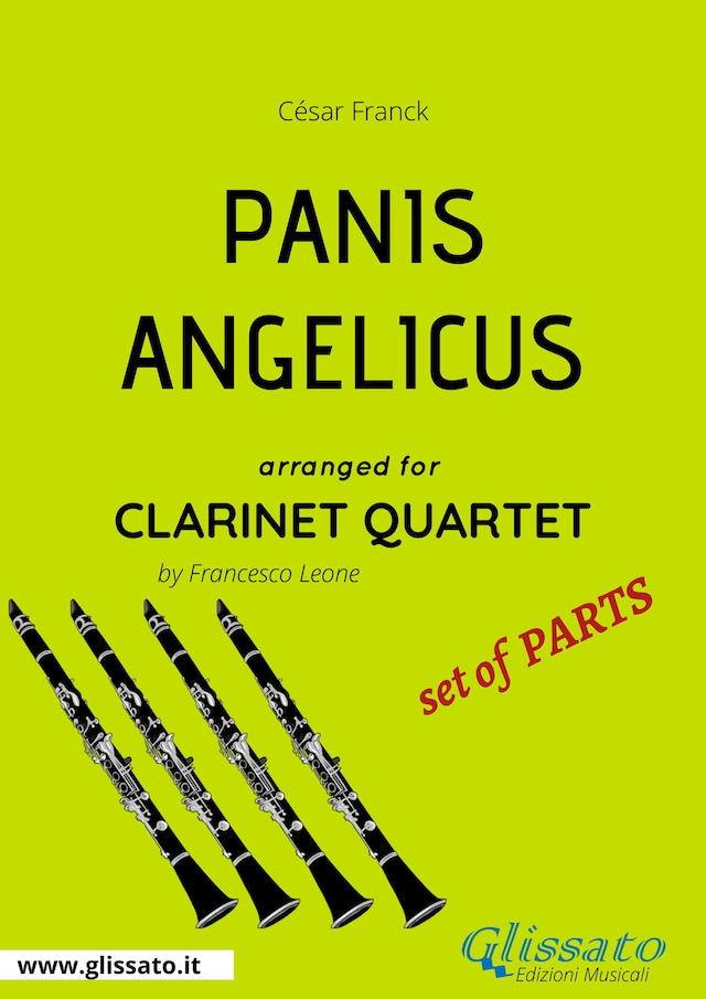 Copertina del libro per Panis Angelicus - Clarinet Quartet set of PARTS