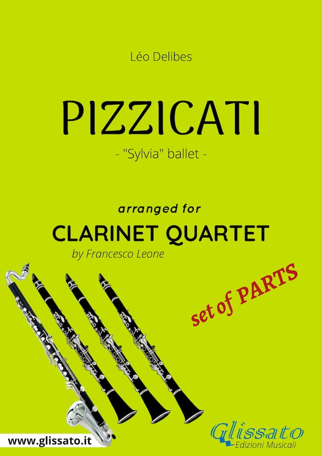 Book cover for Pizzicati - Clarinet Quartet set of PARTS