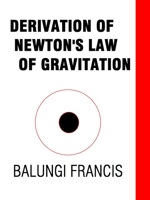 Portada de libro para Derivation of Newton's Law of Gravitation