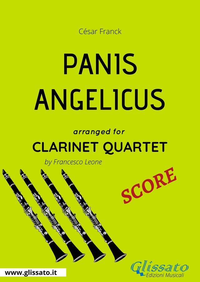 Book cover for Panis Angelicus - Clarinet Quartet SCORE